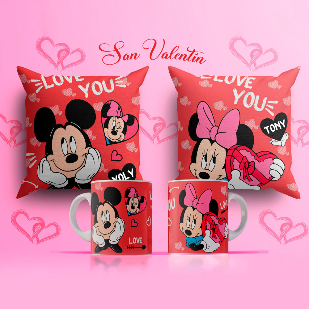Pack San Valentín Mickey y Minnie