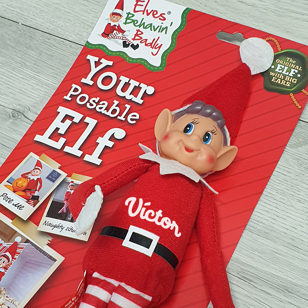 Elfo Travieso Personalizado Flexible con Nombre