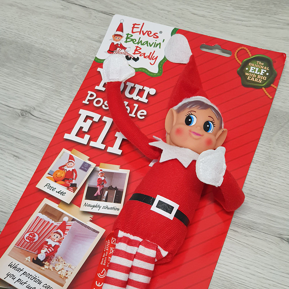 Elfo Travieso Personalizado Flexible con Nombre