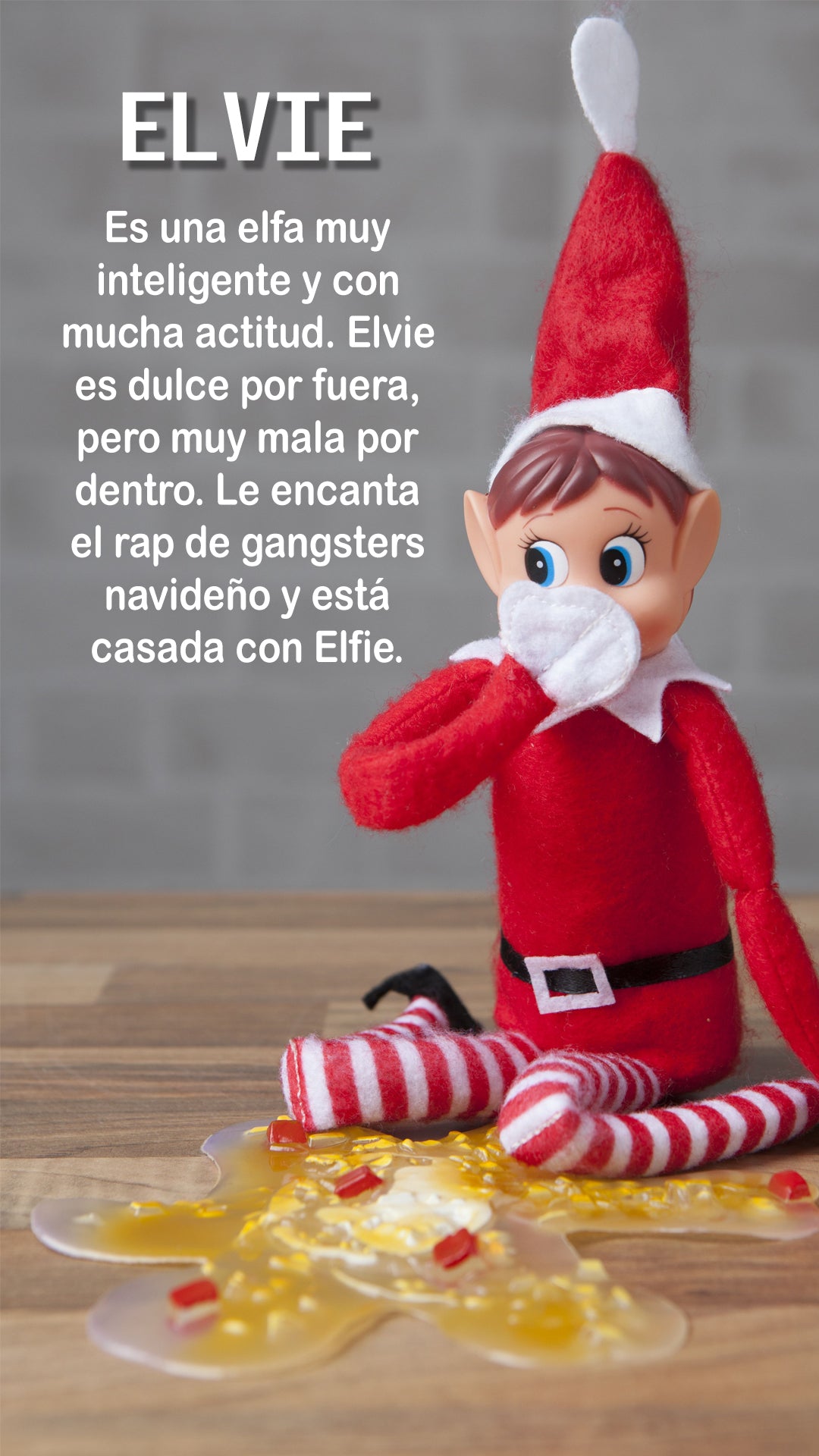 Elfo Travieso de Navidad Personalizado con nombre - Chocolatinas y dulces