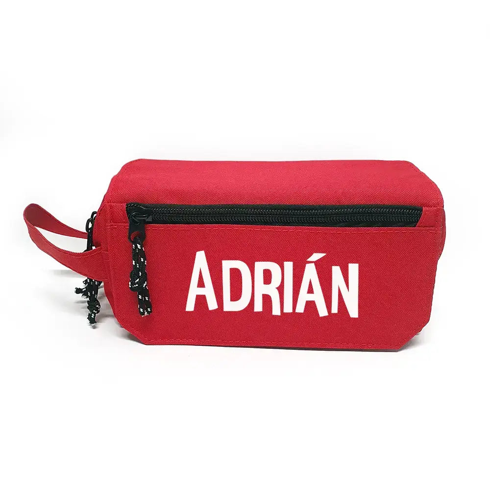 Estuche Escolar Rojo Triple