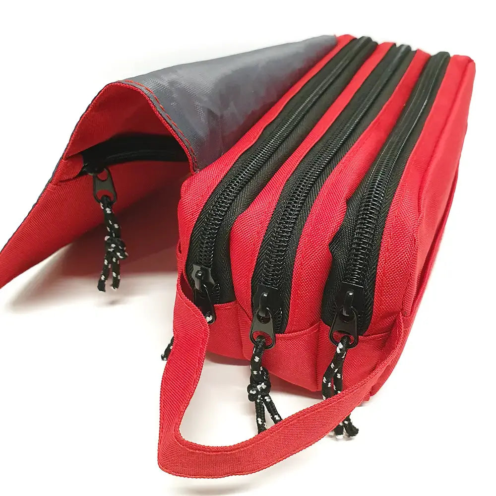 Estuche Escolar Rojo Triple