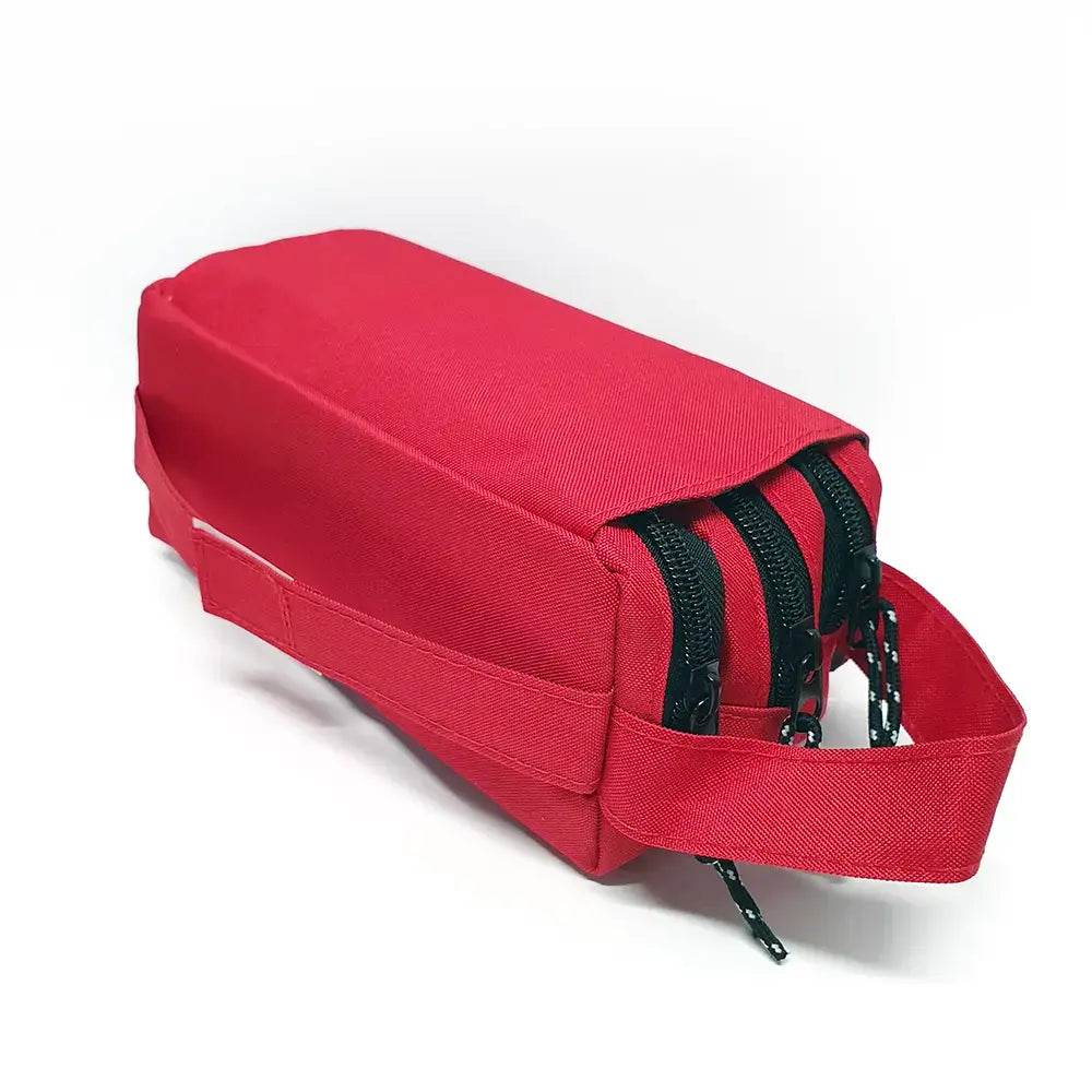 Estuche Escolar Rojo Triple
