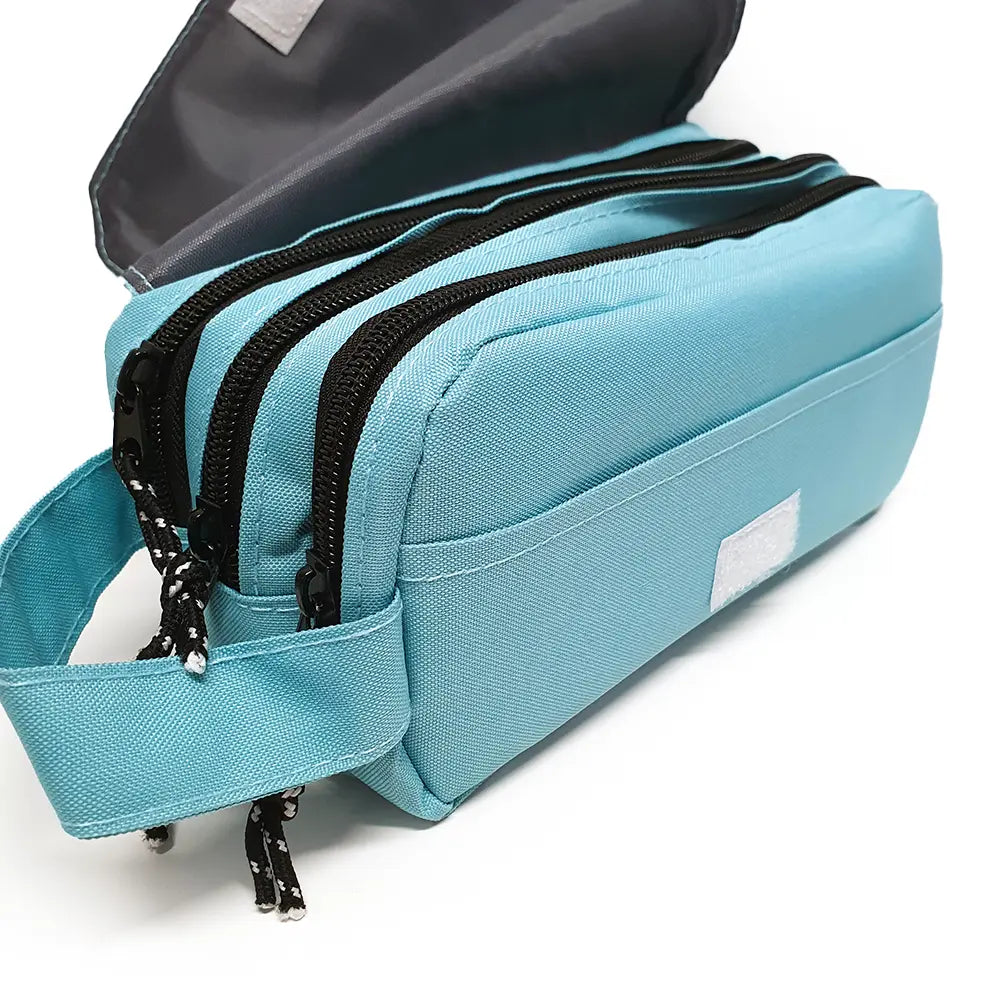 Estuche Escolar Azul Triple
