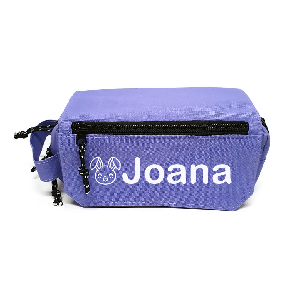 Estuche Escolar Lila Triple