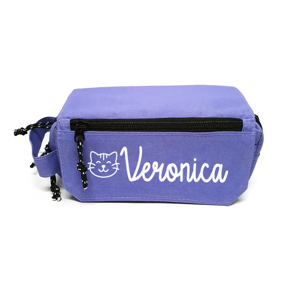 Estuche Escolar Lila Triple