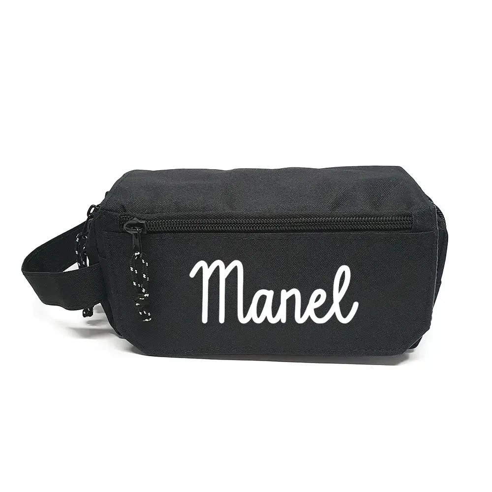 Estuche Escolar Negro Triple