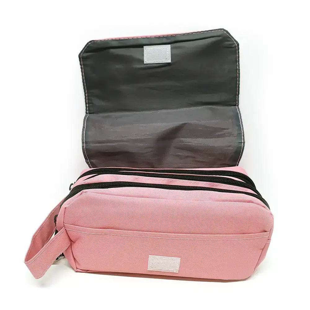 Estuche Escolar Rosa Triple