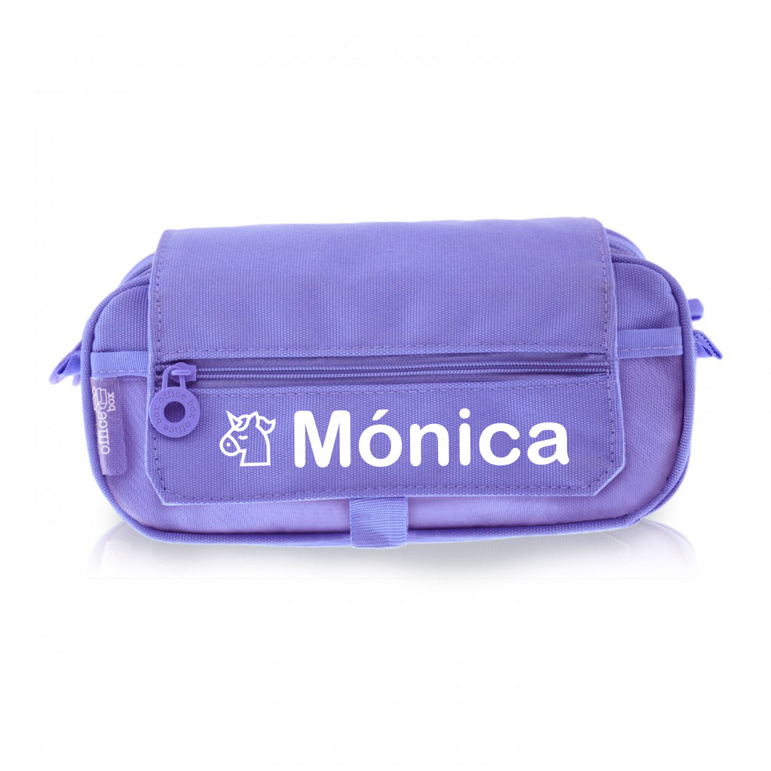 Estuche Escolar Triple Lila