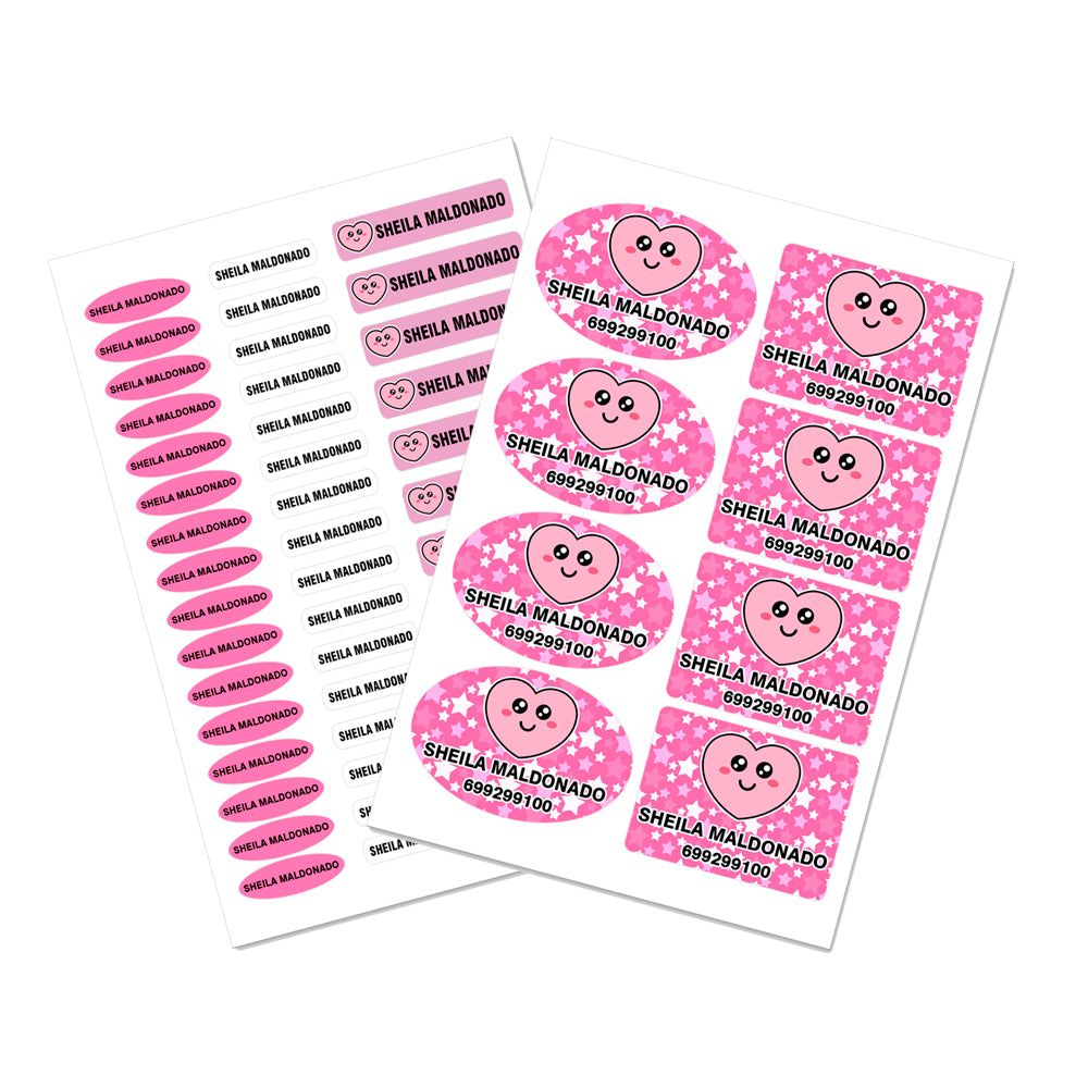 Etiquetas y Pegatinas Escolares Personalizadas