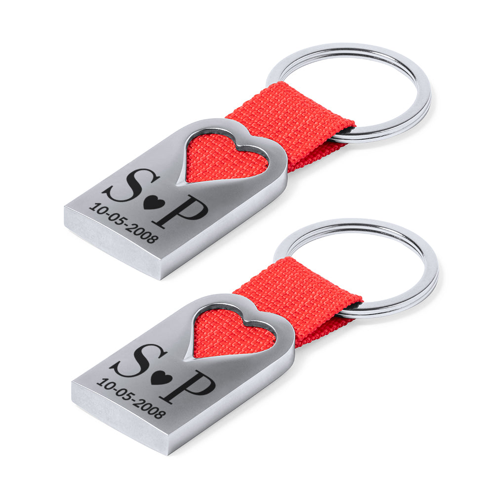 Llavero Corazón San Valentín Personalizado
