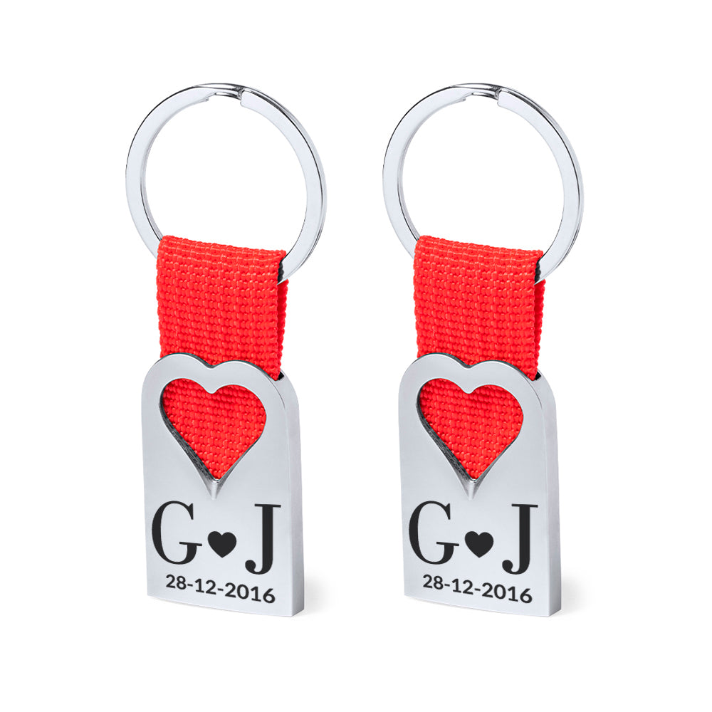 Llavero Corazón San Valentín Personalizado