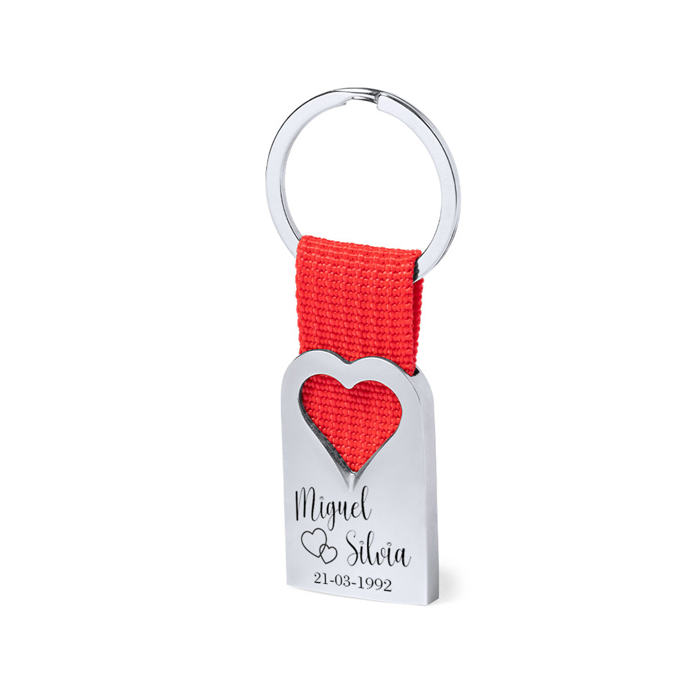 Llavero Corazón San Valentín Personalizado