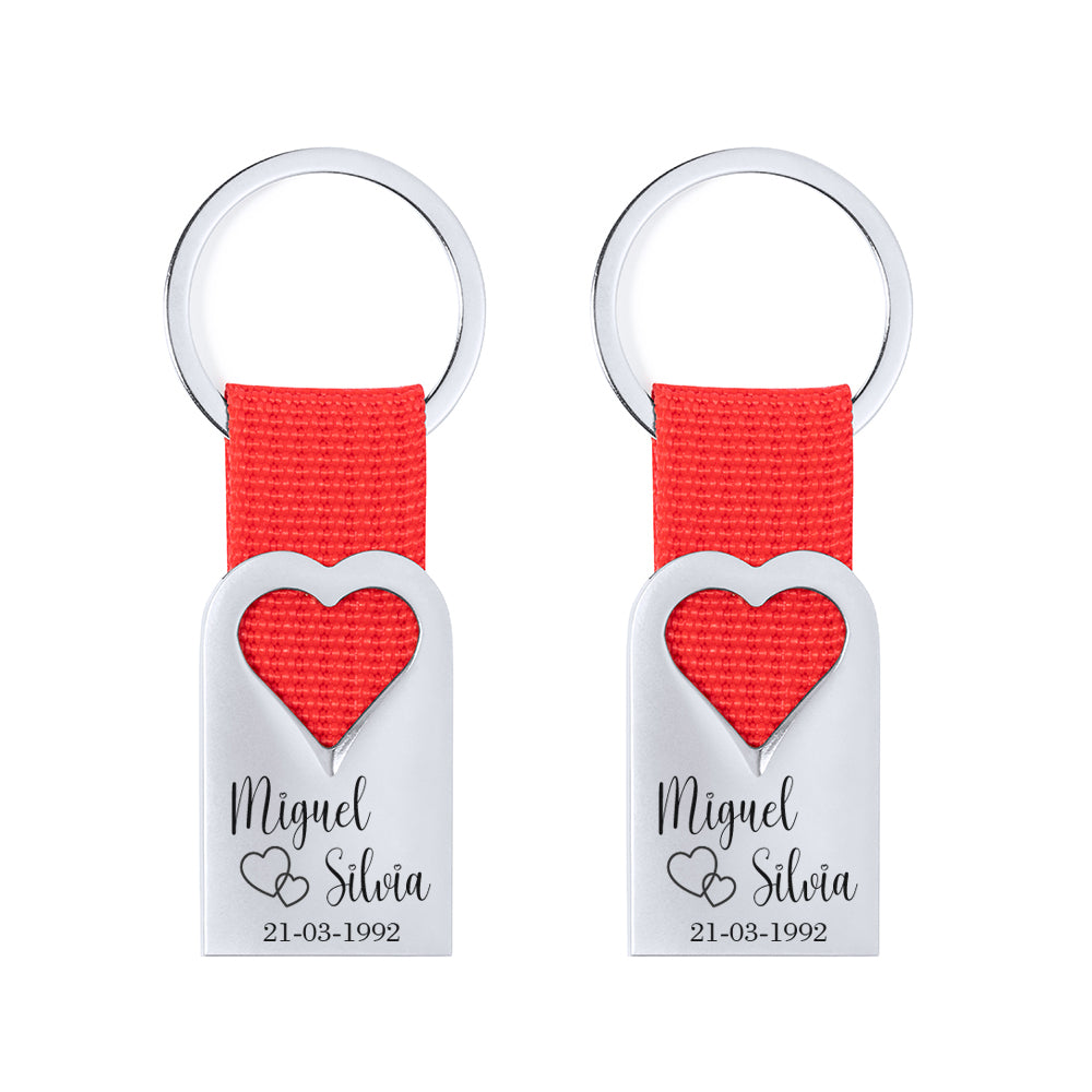 Llavero Corazón San Valentín Personalizado