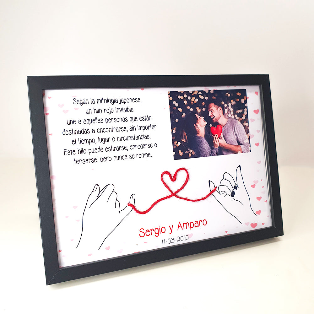 Marco Hilo Rojo del Destino Personalizado