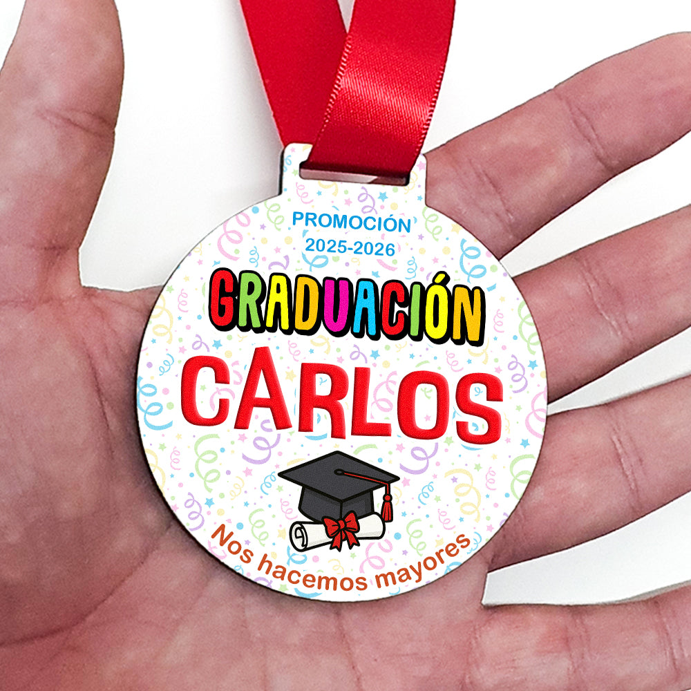 Medalla de Graduación Personalizada Impresa