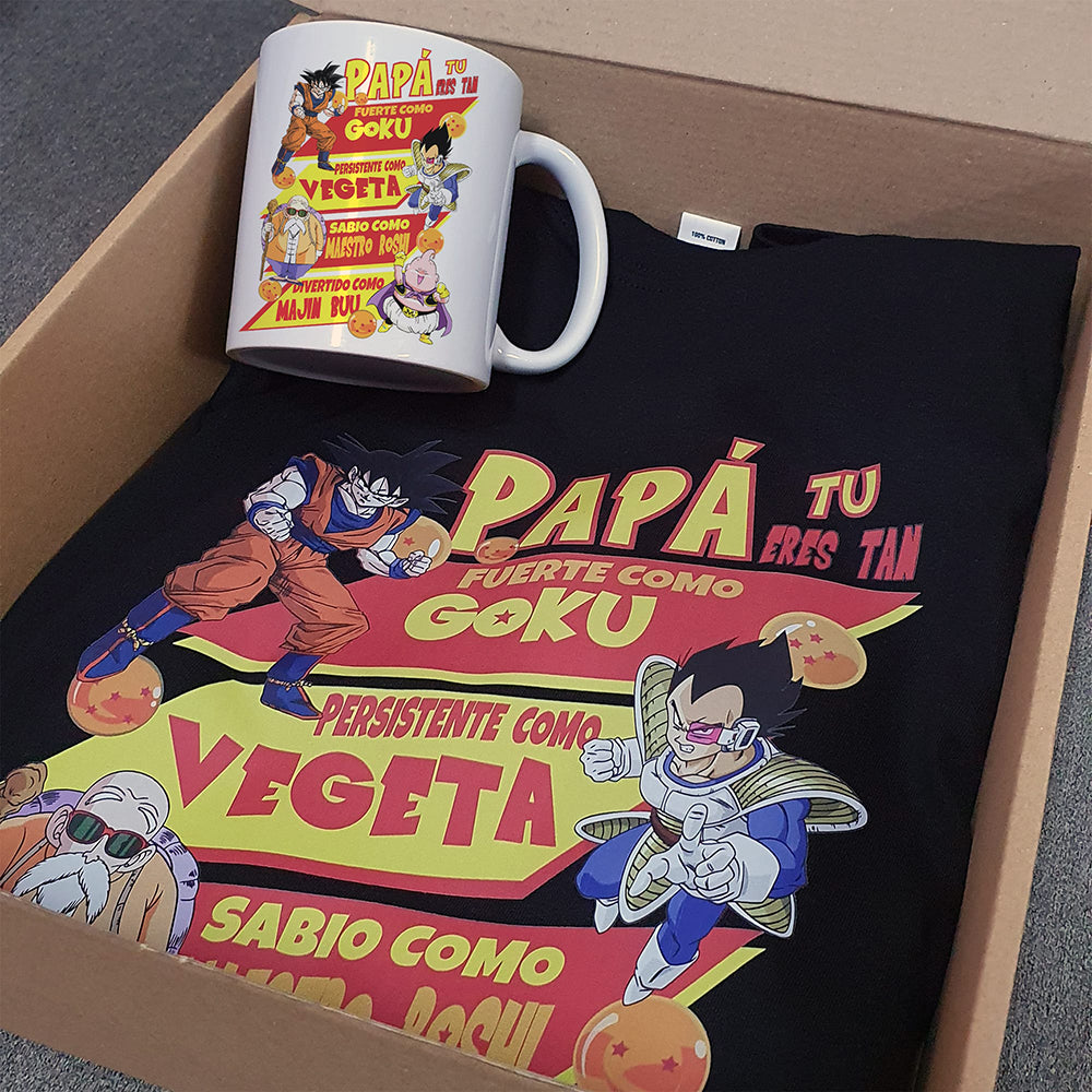 Pack Camiseta de Superhéroes y Taza para el Día del Padre