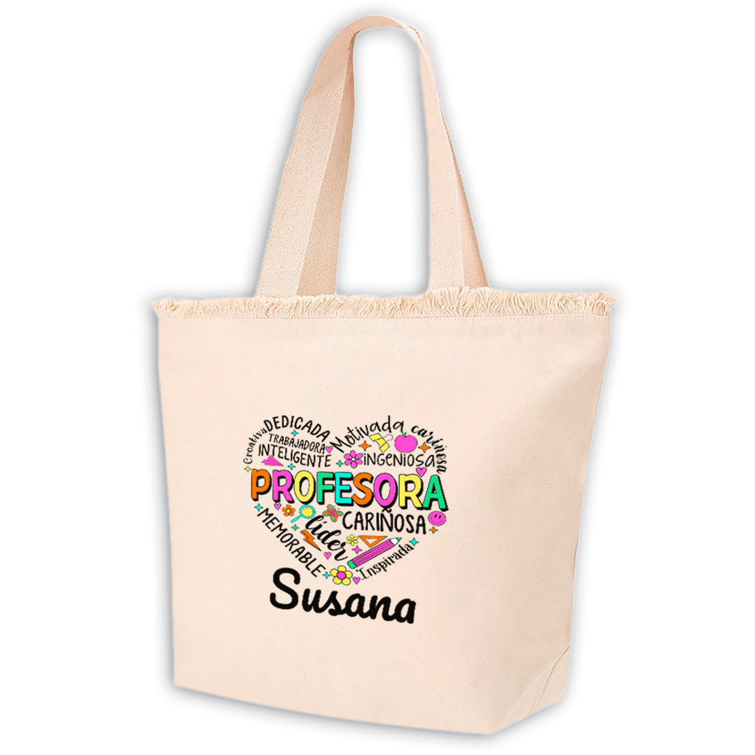 Pack Personalizado para Profesora con Nombre | Regalo de Fin de Curso Emotivo y Original