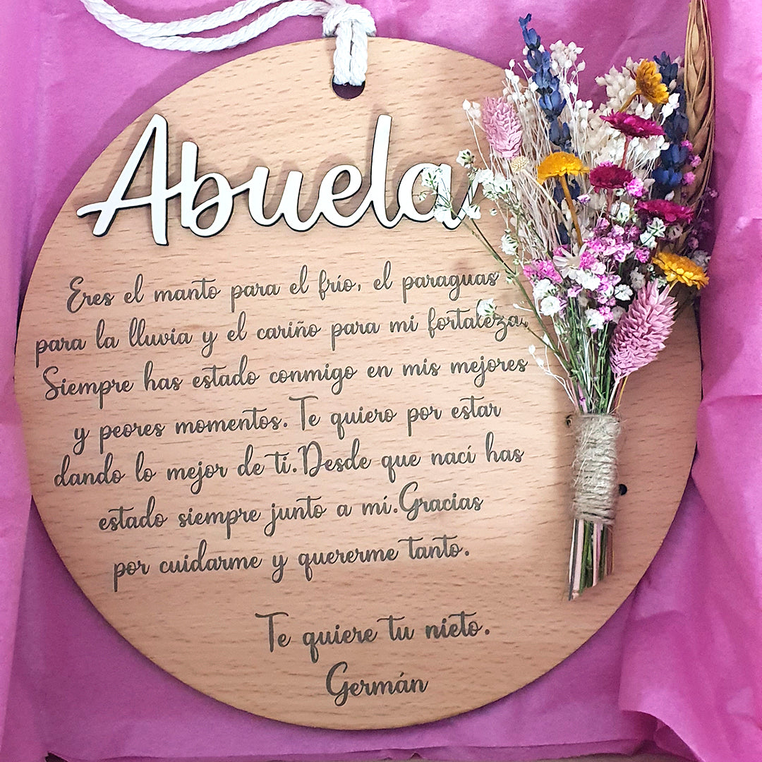 Placa madera Día de la Madre