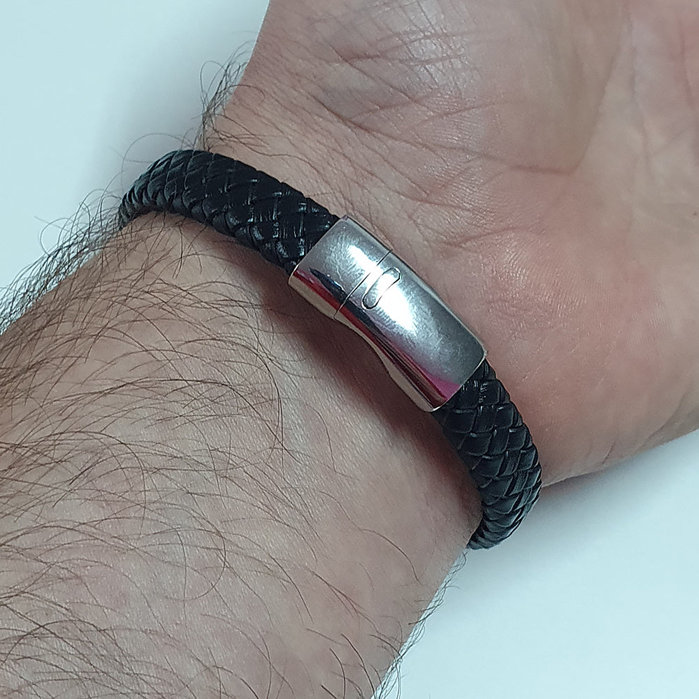 Pulsera de Cuero Trenzado