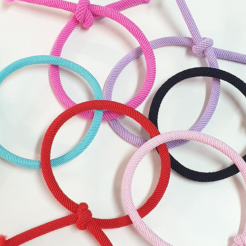 Pulseras de Goma Elásticas Acero Dorado