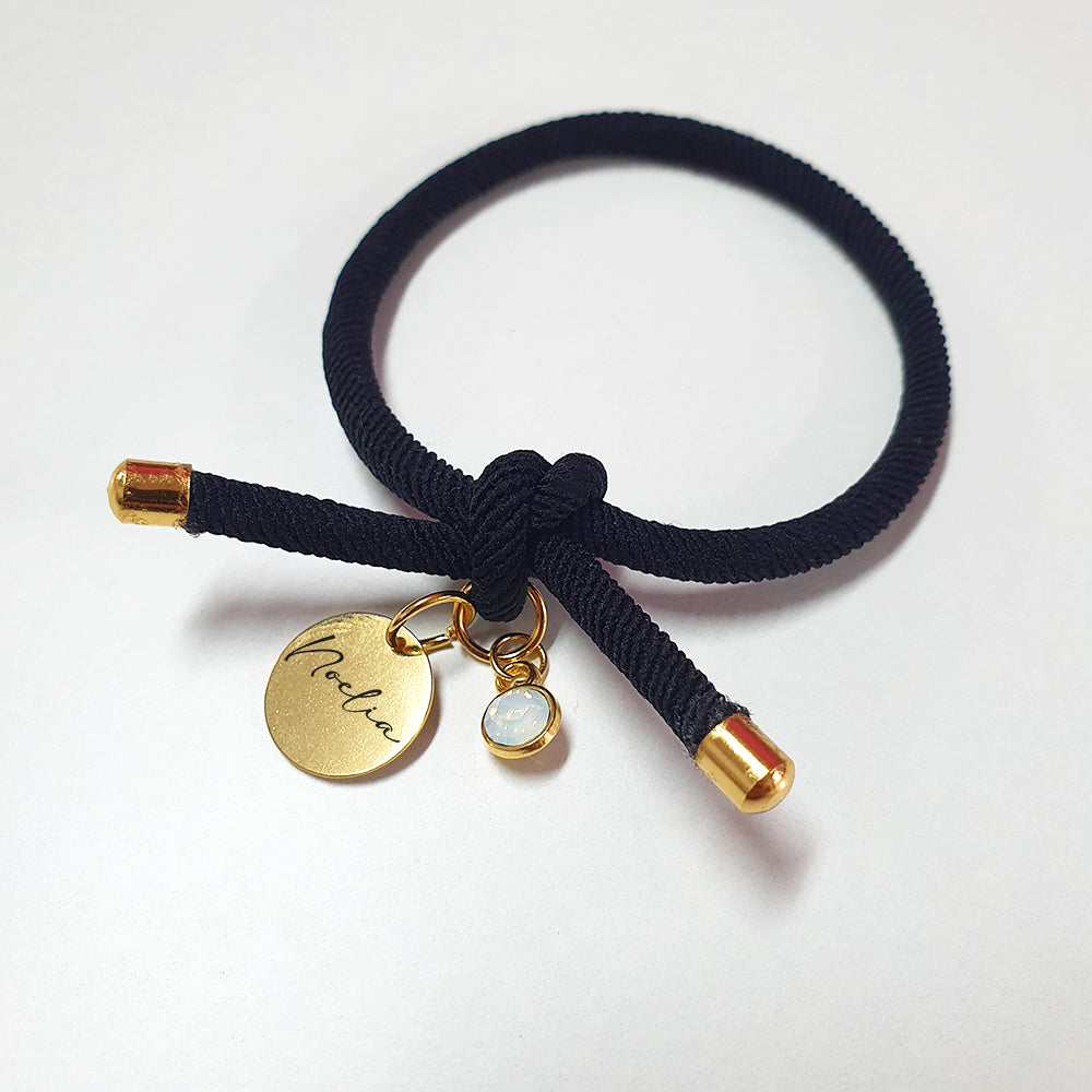 Pulseras de Goma Elásticas Acero Dorado