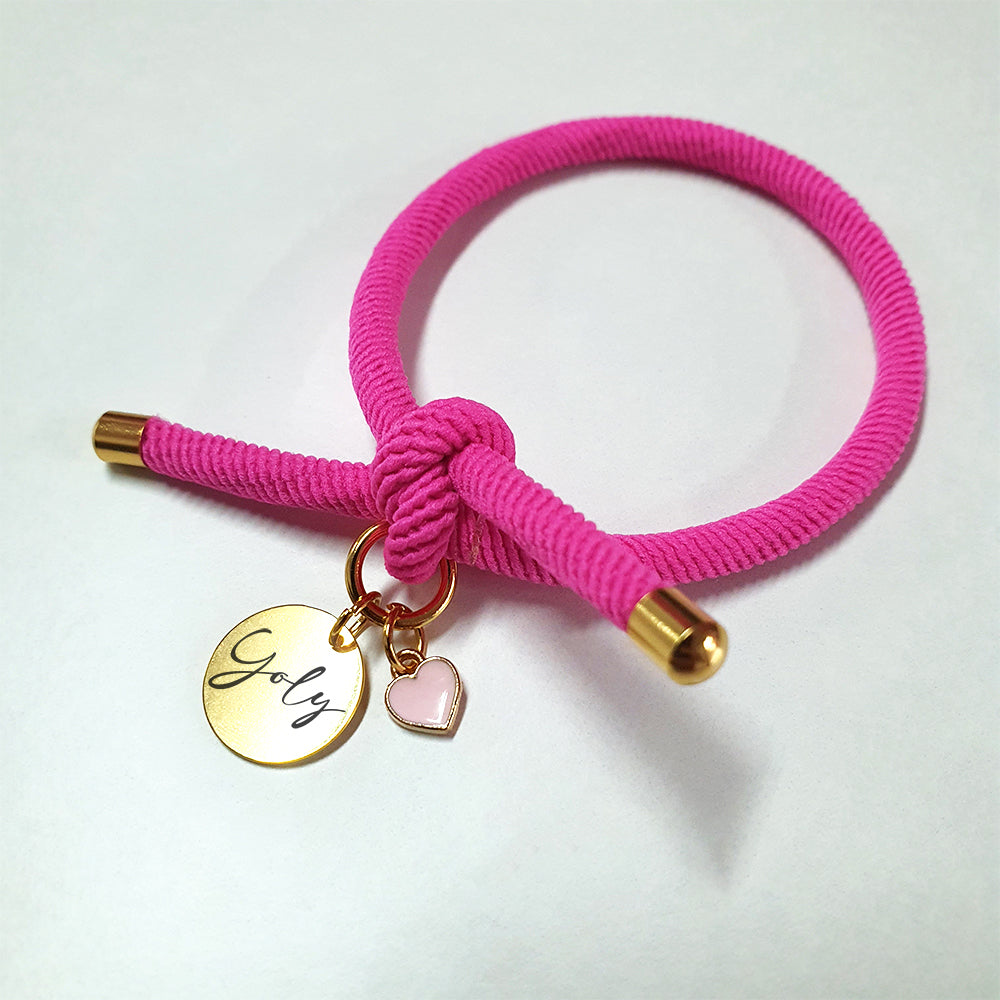 Pulseras de Goma Elásticas Acero Dorado