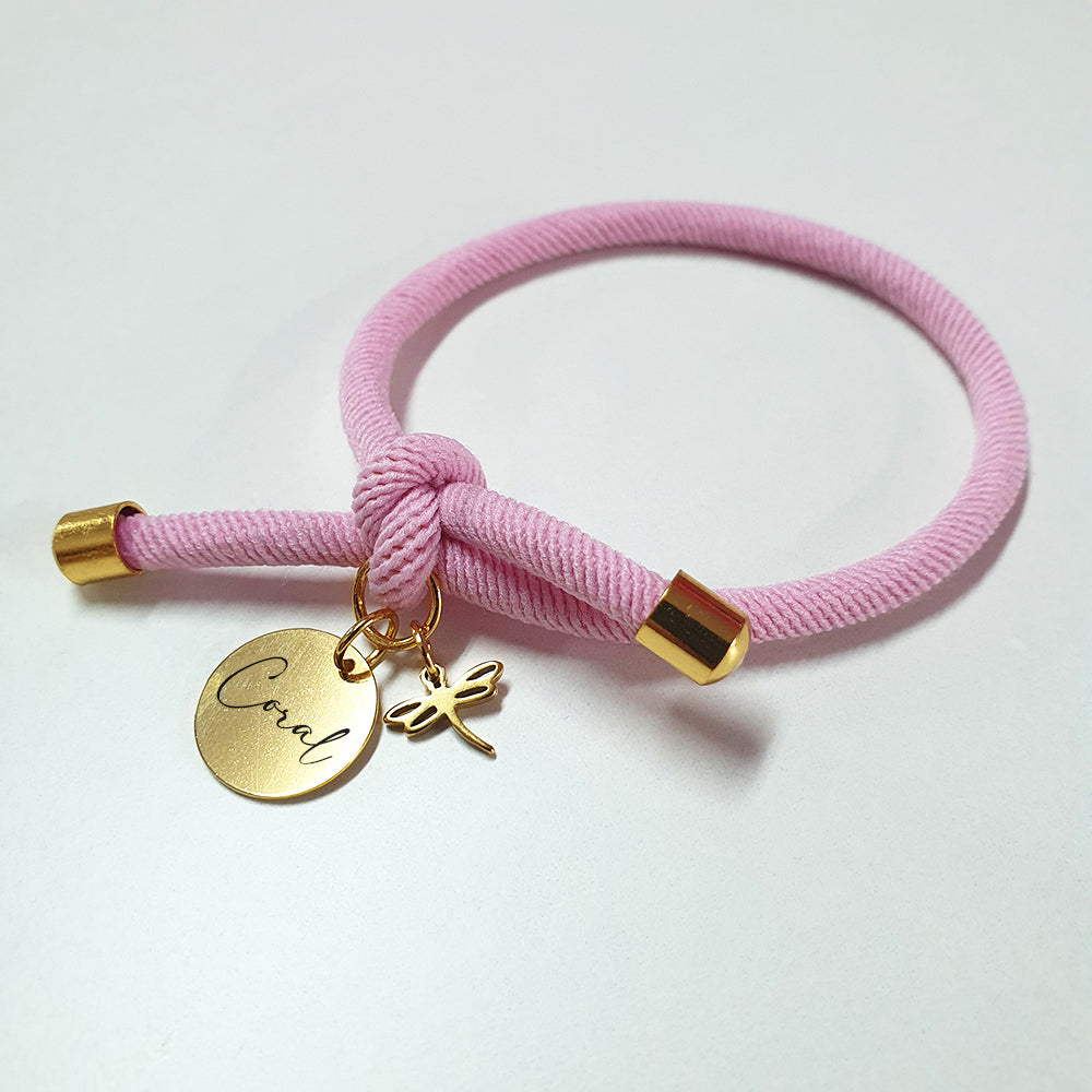Pulseras de Goma Elásticas Acero Dorado