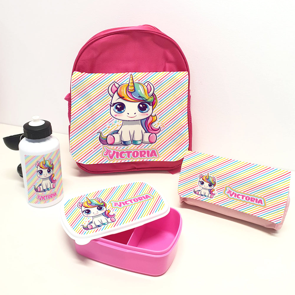 Pack vuelta al cole personalizado Rosa
