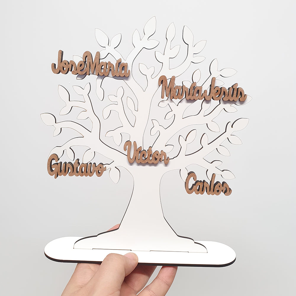 Árbol de la Vida Madera con Nombres