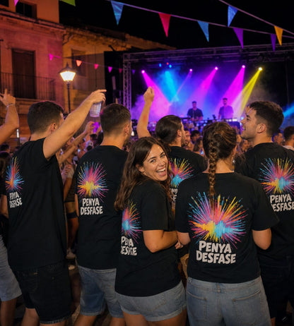 Camisetas para peñas personalizadas con impresión DTF