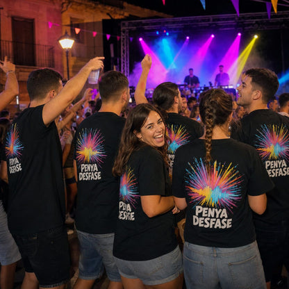 Camisetas para peñas personalizadas con impresión DTF