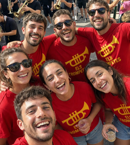Camisetas para peñas personalizadas con impresión DTF