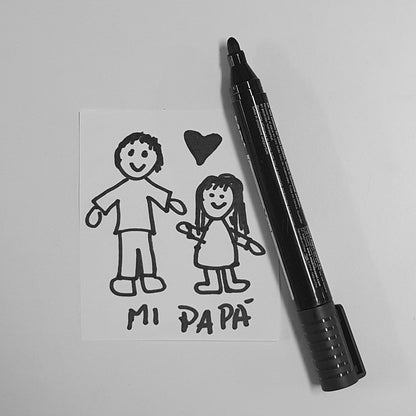 Llavero Personalizado con Dibujo de tu Hijo