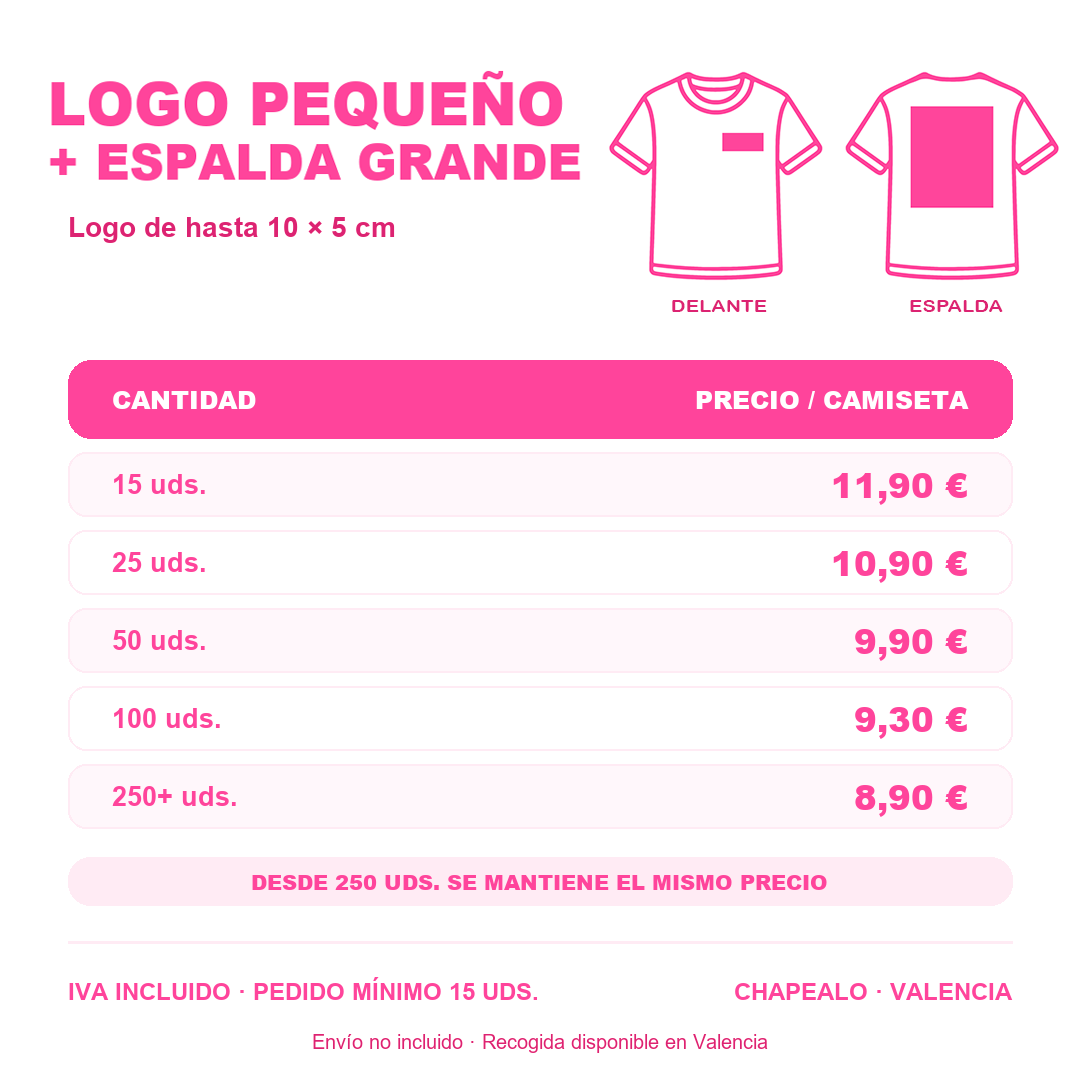 Camisetas para peñas personalizadas con impresión DTF