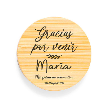 Abridor Bambú Comunión Personalizado
