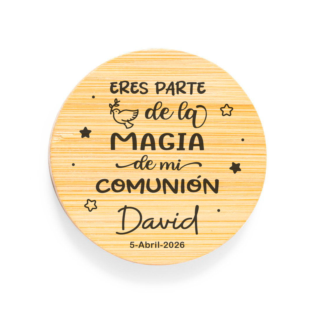 Abridor Bambú Comunión Personalizado