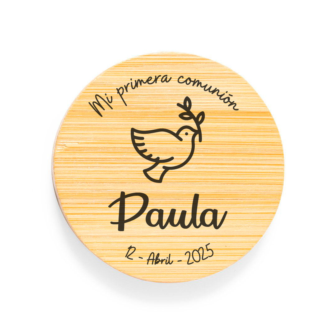 Abridor Bambú Comunión Personalizado