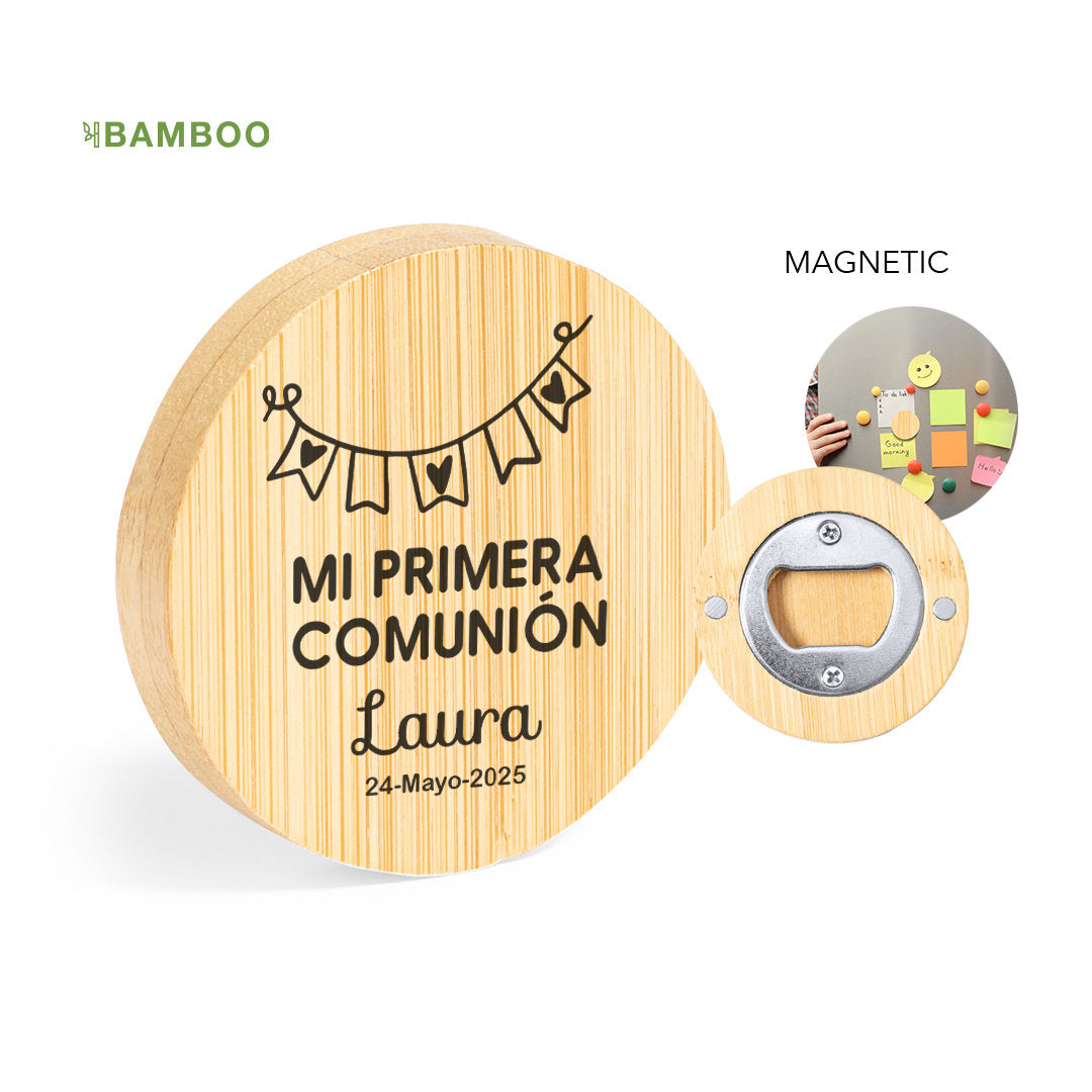 Abridor Bambú Comunión Personalizado