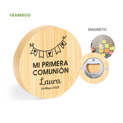 Abridor Bambú Comunión Personalizado