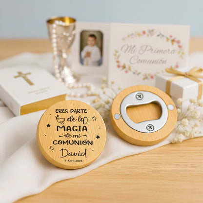 Abridor Bambú Comunión Personalizado