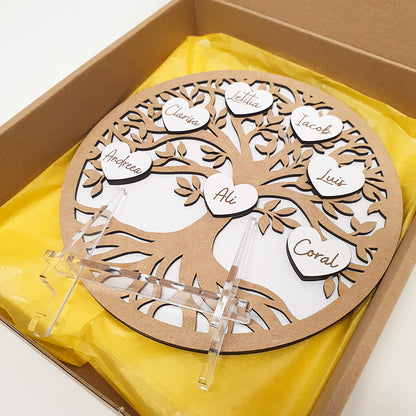 Árbol Genealógico de la Vida de Madera Personalizado