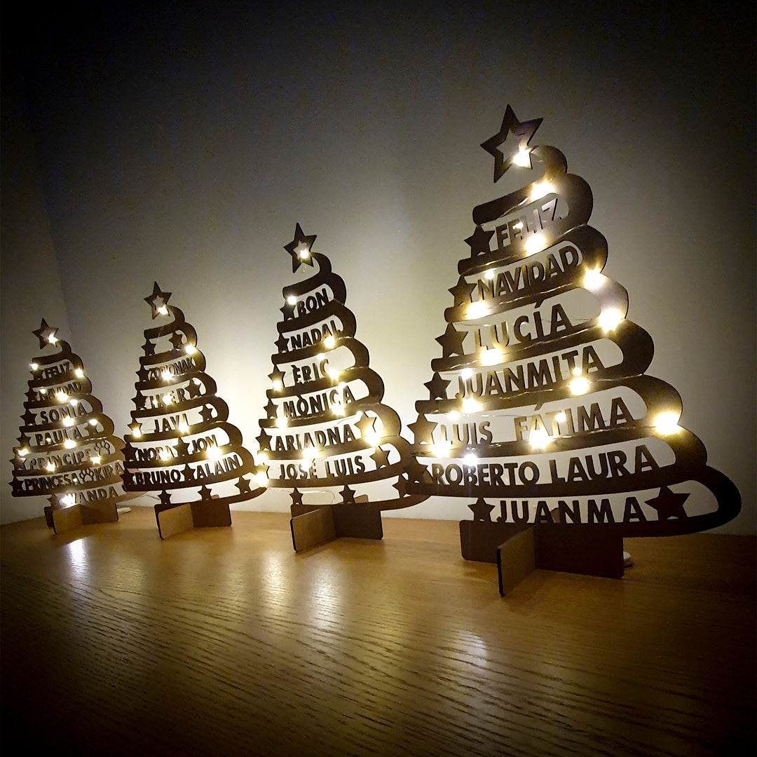 Árbol De Navidad Personalizado con Nombres