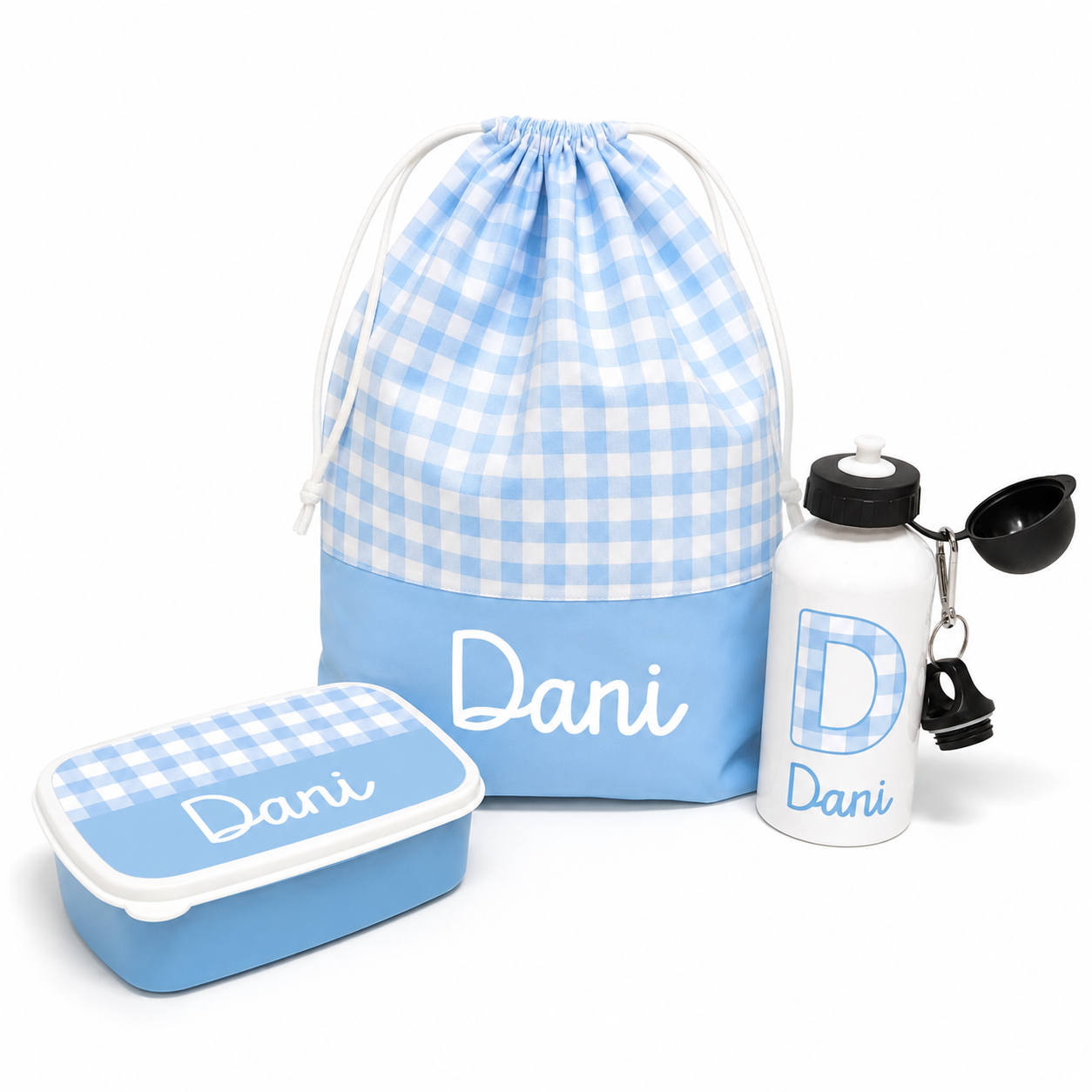 Pack Almuerzo Infantil Personalizado Vichy
