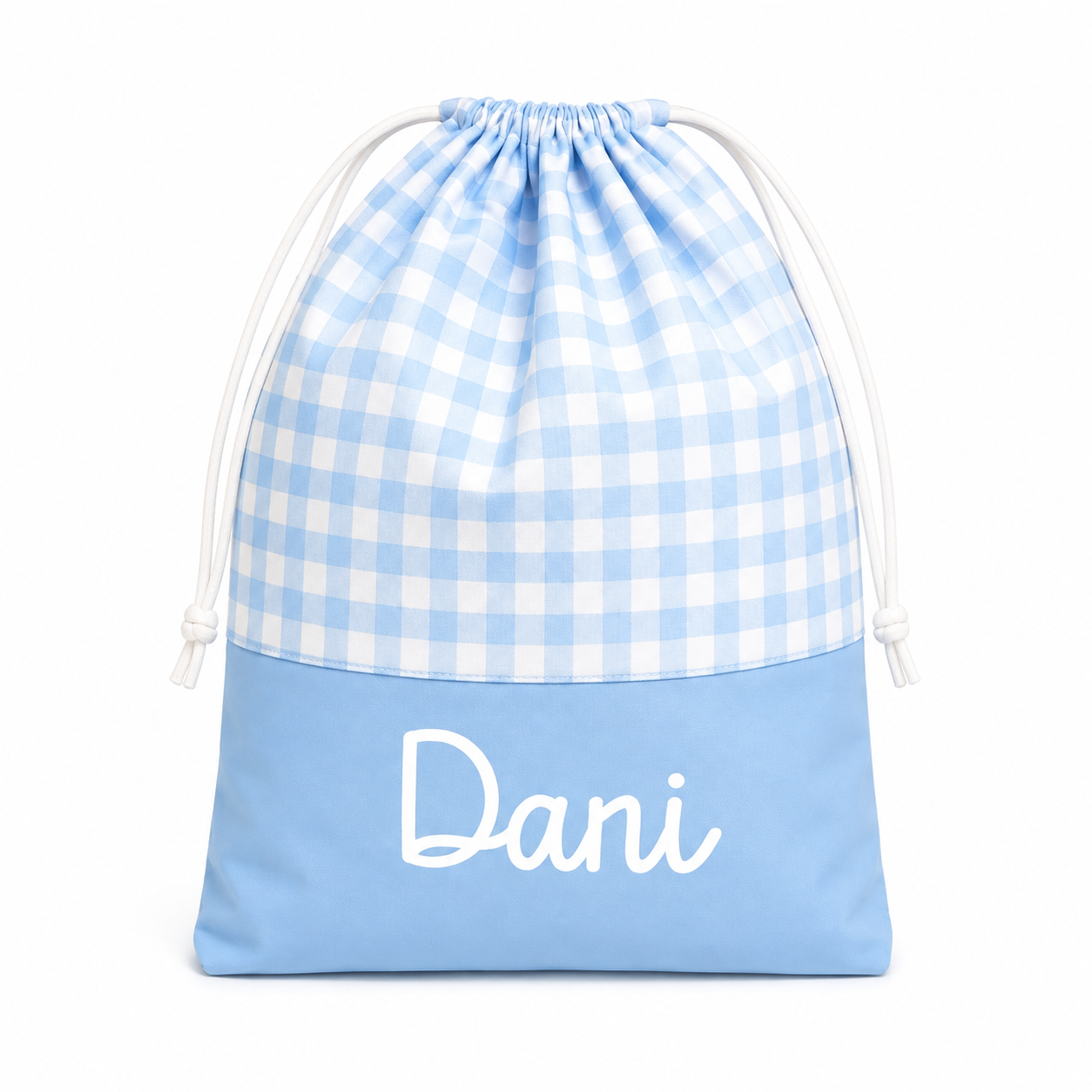 Bolsa Vichy personalizada con nombre
