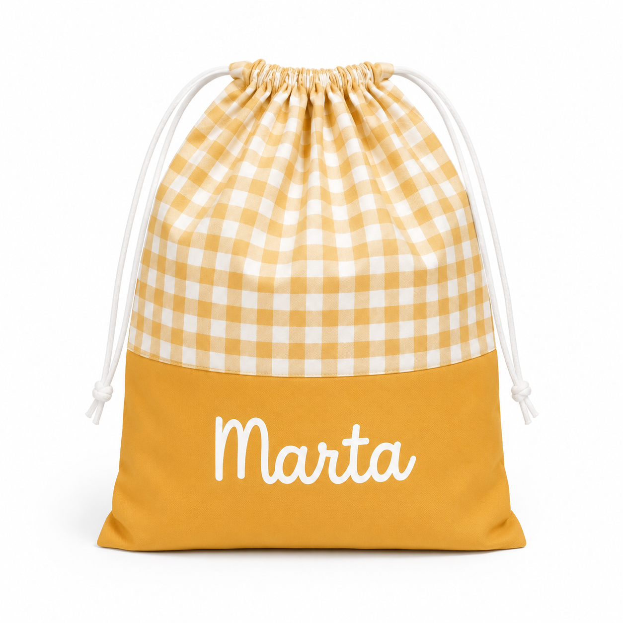 Bolsa Vichy personalizada con nombre