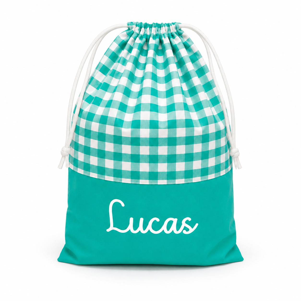 Bolsa Vichy personalizada con nombre
