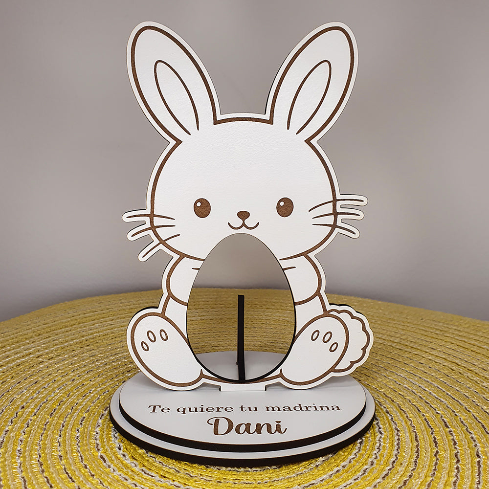 Conejo de Pascua Personalizado con Huevo Kinder | Regalo Pascua