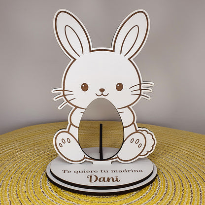Conejo de Pascua Personalizado con Huevo Kinder | Regalo Pascua