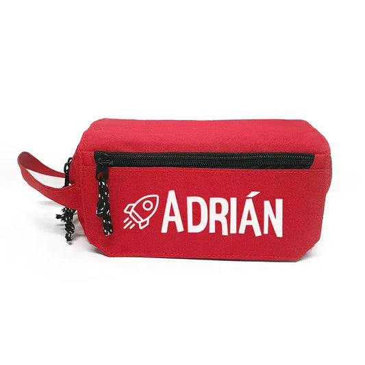 Estuche Escolar Rojo Triple